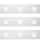 Lsnisni 3 Pack Shower Caddy Adhesive Replacement, Waterproof Shower Shelf Adhesive Strips, Strong...