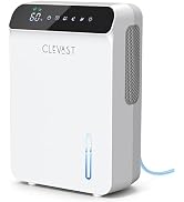 CLEVAST Dehumidifier for Home with Drain Hose, 68oz Water Tank Smart Humidity Control, Auto Shut ...