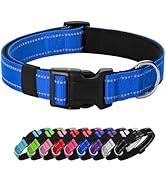 PenSeepet Reflective Dog Collar Padded with Soft Neoprene Breathable Quick Release Basic Dog Coll...