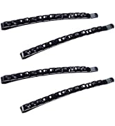 4Pcs Black Rhinestone Barrettes, Shiny Hair Pin Bobby Pins for Women, Crystal Diamond Bobby Pin, ...