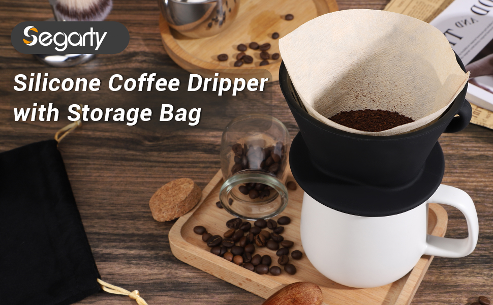 black silicone coffee dripper