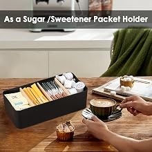 mordern storage tea bag storage tea bag organizer for counter
