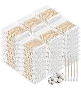 Cotton Swabs with Wooden Stick Double Round Buds,Cotton Swabs Bulk Travel Size Ear Swabs for Ears...