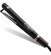 Nicebay Titanium Flat Iron Hair Straightener and Curler 2 in 1,Fast Heating | Professional Ionic ...