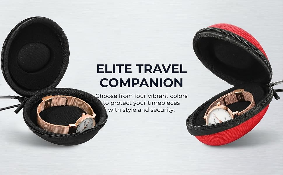 Travel Watch Cases, EVA Single Watch Storage Box Watch Roll Organizer