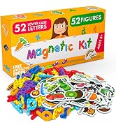 Foam Magnets and Magnetic Letters for Toddlers and Kids - ABC Alphabet Magnets for Refrigerator a...
