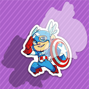 hero Stickers