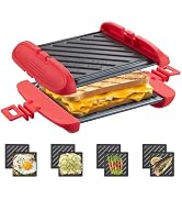 Mico Dingker Microwave Sandwich Maker, Toastie Maker, Snack Maker & Panini Press, Microwavable wi...
