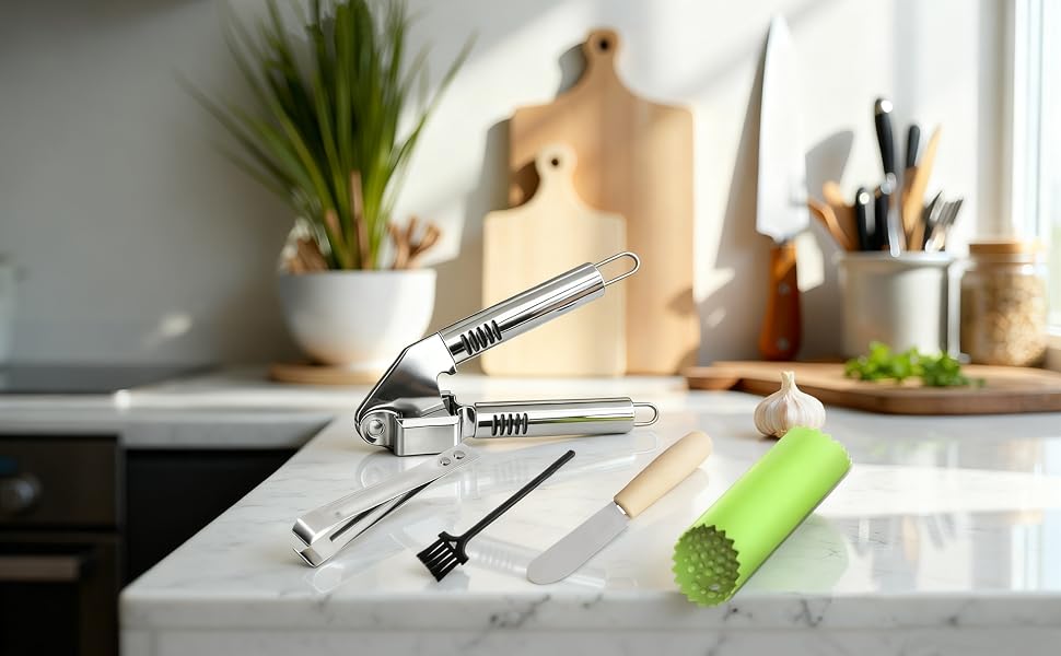 Garlic Presses Set 4 in 1
