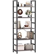 DUMOS 5-Tier Bookshelf, Modern Tall Bookcase, Open Storage Display Shelf for Living Room, Bedroom...