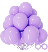 110pcs Pastel Purple Balloon 12 Inch, Pastel Purple Latex Balloons for Birthday Party Baby Shower...