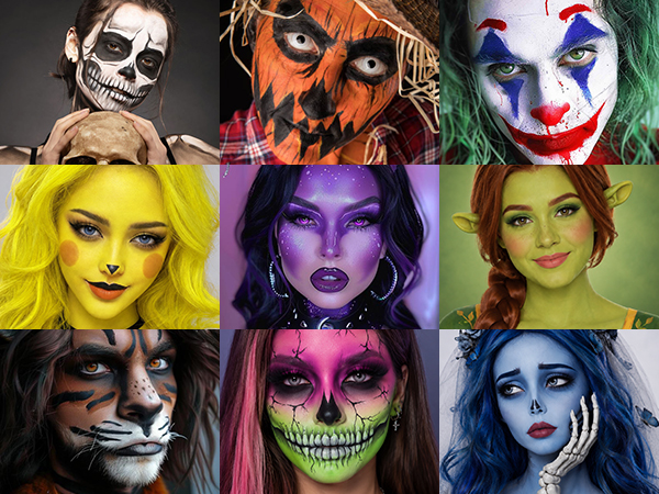 UCANBE Athena Face Paint for Various SFX Halloween Artistic Cosplay Makeup