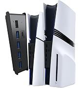 6 Port USB Hub for PS5 Pro/Slim, USB High-Speed Expansion Hub Charger Splitter Compatible with Pl...