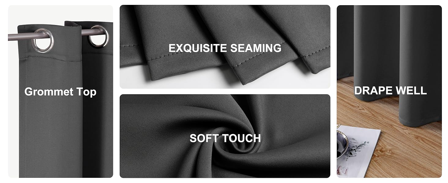 short blackout curtains
