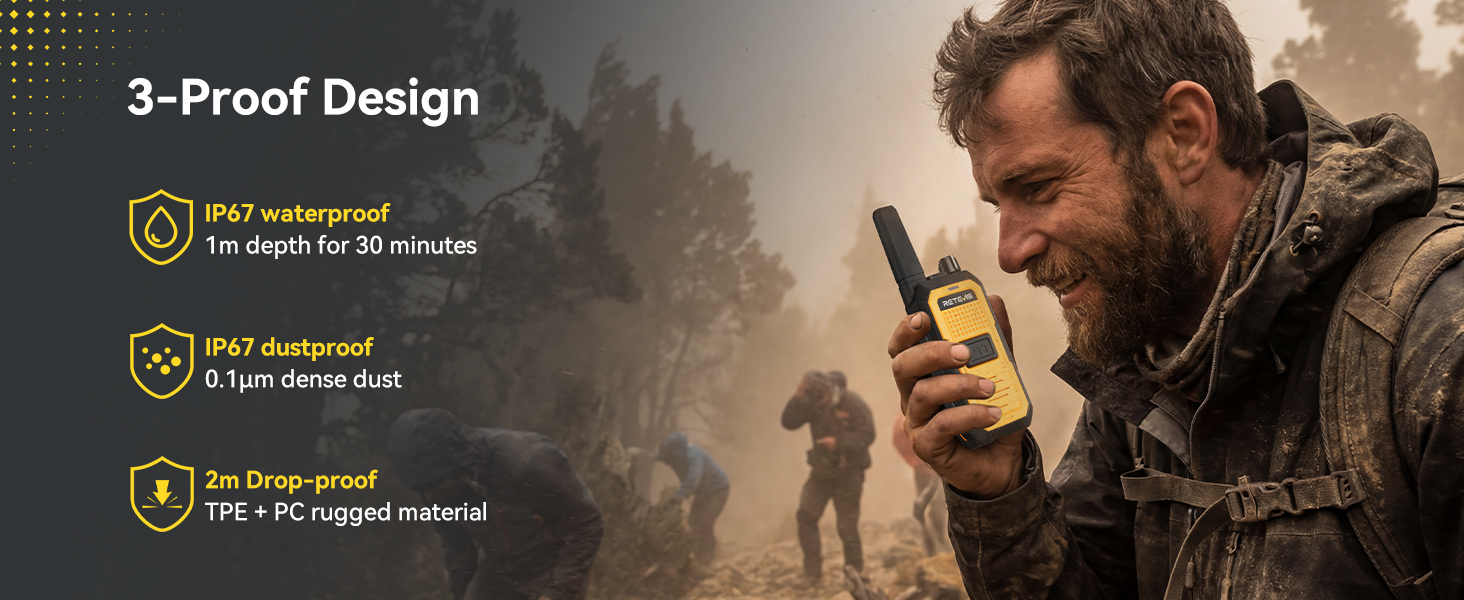 Advanced Triple Protection Walkie-Talkie