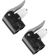 Mozff 2PCS Black Dual Head Bike Pump Adapter Valve Quick Pump Fitting Replacement Nozzle Tire Val...