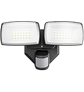Onforu 32W 2 Head Motion Sensor Outdoor Lights, 3200LM 6500K LED Security Light, Dusk to Dawn, Mo...