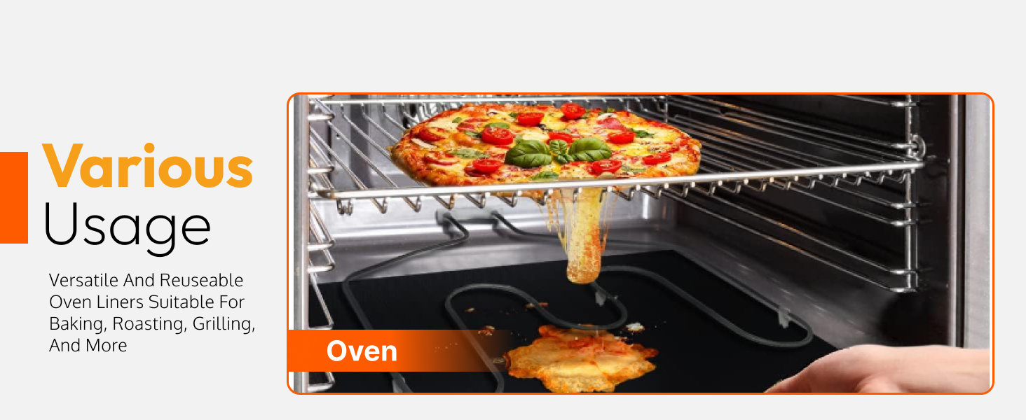 Heavy Duty Oven Liners for Bottom of Oven
