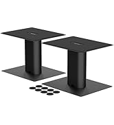 suptek 7.9 x 6.5 Desktop Speaker Stands – Pair for Bookshelf & Desktop Speakers – 6.1" Height – S...