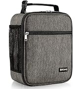 Lunch Box Insulated Lunch Bag - Durable Small Lunch Bag Reusable Adults Tote Bag Lunch Box for Ad...