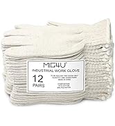 MIG4U String Knit Gloves Safety Work Gloves, Cotton Hand Saver for Grilling Food Handling, BBQ Gl...