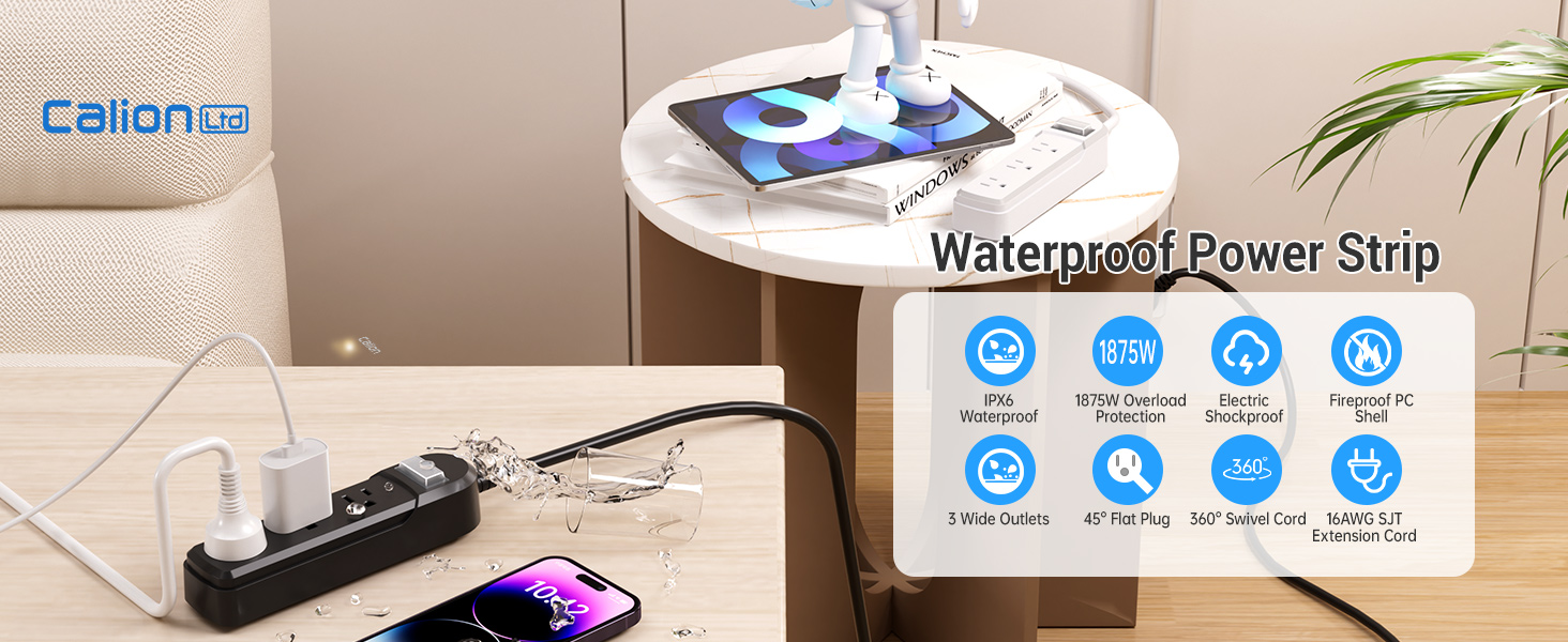 extension cord with multiple outlets