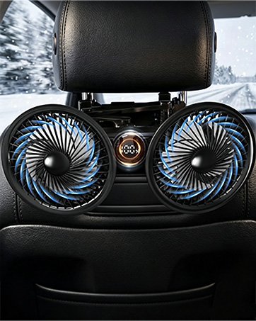 Rechargeable Car Backseat Fan