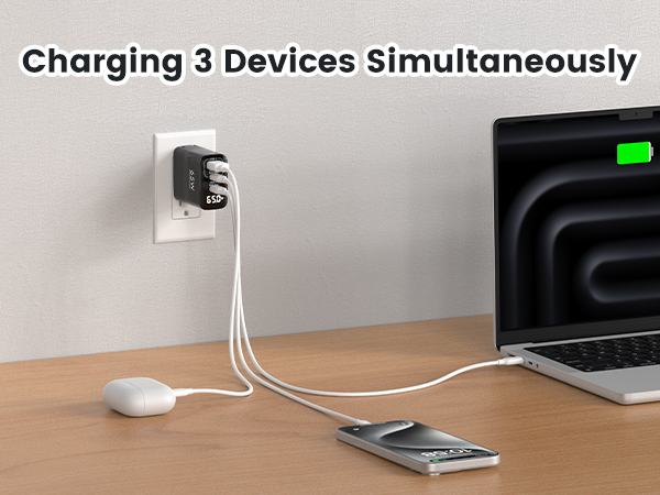 usb c charger block 3in1 charger
