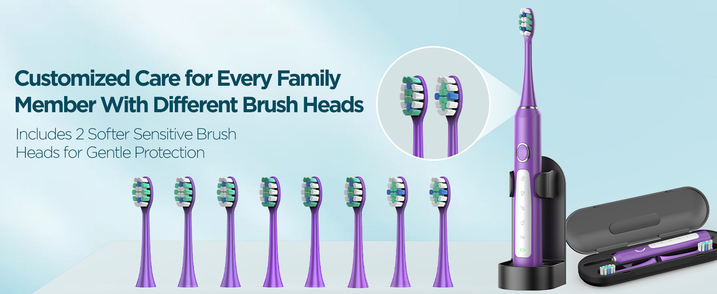 Electric toothbrush for adults
