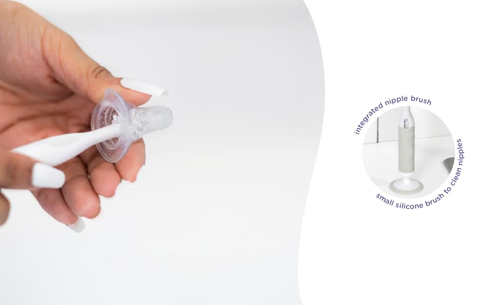 includes silicone nipple brush in handle