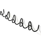 FKLOYP Black Wall Mounted Coat Rack, Decoration Wave Shaped Wall Hooks, Multi-Purpose Hooks for C...