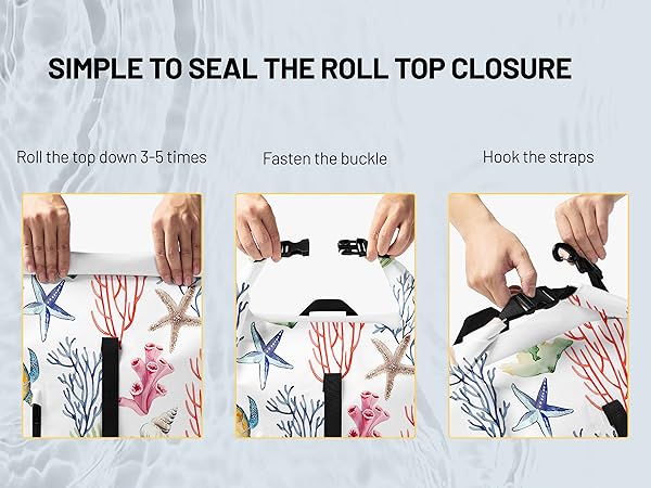 SIMPLE TO SEAL THE ROLL TOP CLOSURE