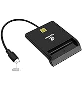 ZOWEETEK Type C CAC Reader, Smart Card Reader DOD Military USB Common Access CAC, Compatible with...