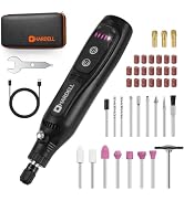 HARDELL Mini Cordless Rotary Tool 4V, 5-Speed 42pcs Mini Drill Craft Tool | 5000-15000RPM, Ergono...