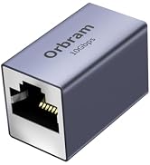 Orbram UL Listed Ethernet Extender 10Gbps, 5Pack RJ45 Coupler Adapter for Cat8/Cat7/Cat6a/Cat6/Ca...
