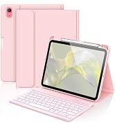 aMZCaSE Keyboard Case for iPad (A16) 11th / 10th Generation- 7 Colors Backlight Detachable Folio ...