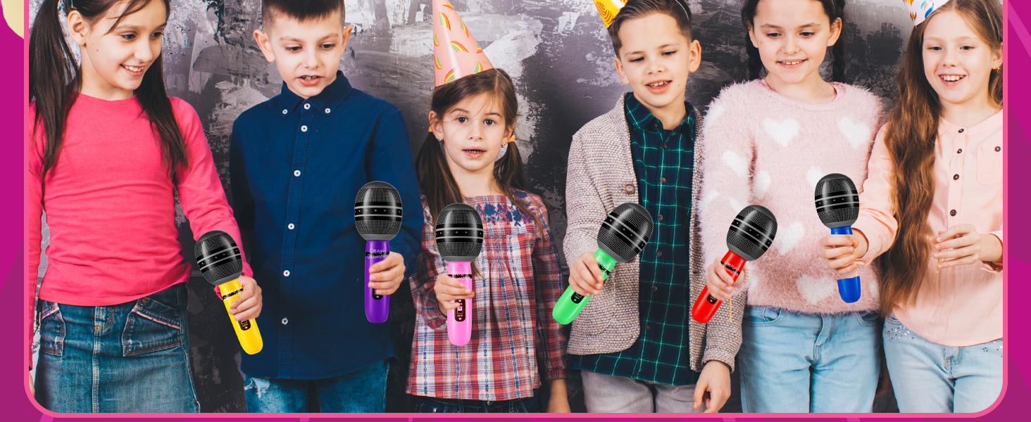 inflatable microphone karaoke party decorations fake microphones prop microphoneblow up microphone