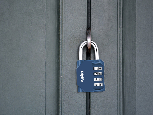 a lock on a door