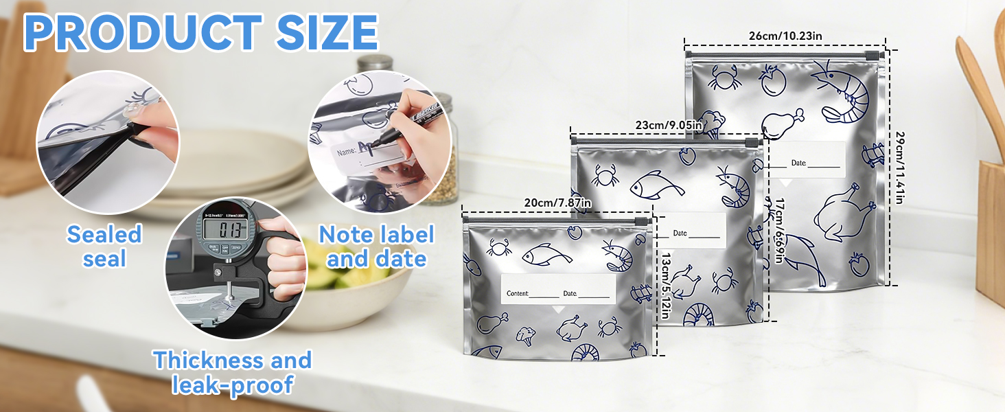 Aluminum Foil Sealable Storage Bags