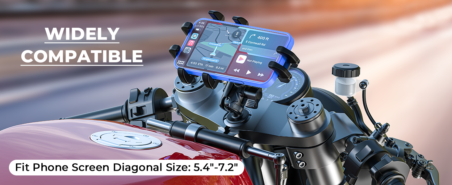 motorcycle stem mount phone holder