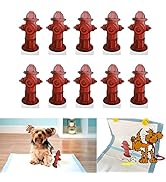 MEKOTRIN 10Pcs Dog Pee Pad Trainer, Fire Hydrant Pee Pads Aid for Dogs to Pee on, Ideal for Puppy...
