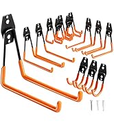 KURUI 14 Pack Garage Hooks for Hanging, Heavy Duty Garage Storage Hooks for Ladder Extension Cord...
