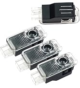 yorpyep 4 PCS Door Puddle Lights, High-definition Door Projection Laser Welcome Light, Waterproof...