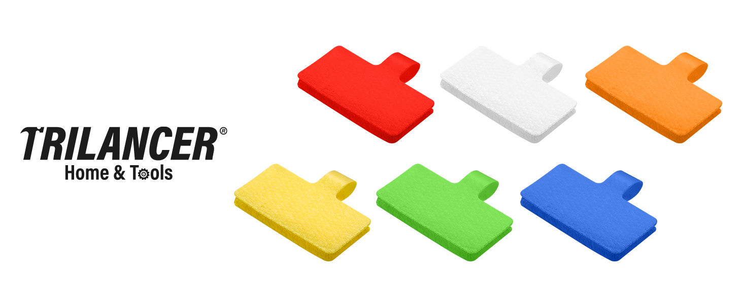 Trilancer Cable Cord Labels Large Size, for Organizing Wires and Identification