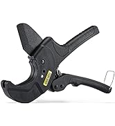 DOWELL PVC Pipe Cutter Ratchet Pipe Tube Cutter Cutting Tool Heavy Duty Teflon Coated Stainless S...