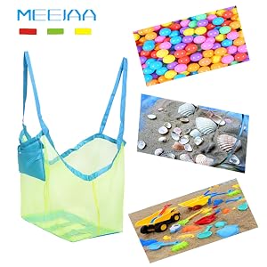 mesh beach toy bag