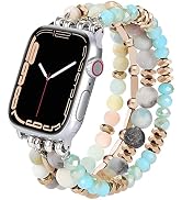 VISOOM Beaded Boho Bracelet Compatible for Apple Watch Band 40mm/38mm/41mm Series 9 8 7 SE Series...