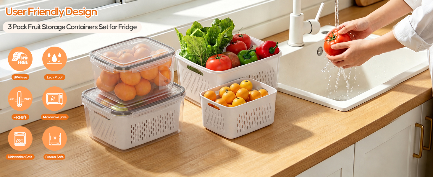 fruit storage containers for fridge