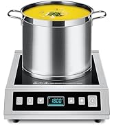 AMZCHEF Induction Cooktop Commercial, Professional Portable Burner, 1800W Countertop Stove Burner...