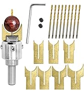 Wooden Bead Maker Drill Bit - 18Pcs 14-25mm Carbide Wood Ball Blade Milling Cutter Set Hardness B...